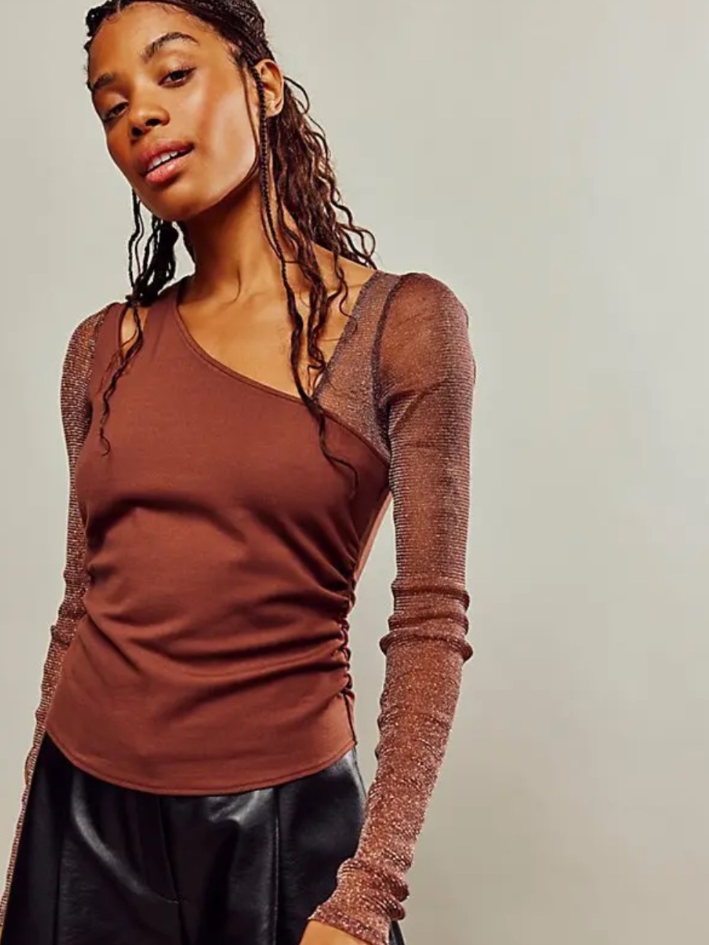 FREE PEOPLE Janelle Layered Top